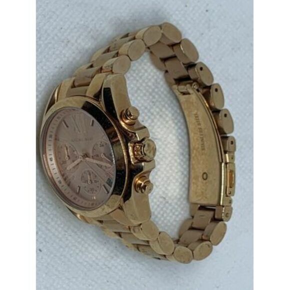 Michael Kors MK5799 Women's Watch Chronograph Rose Gold Analog 36mm Quartz B788 - Picture 7 of 9